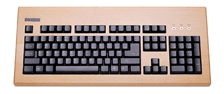 USB Tangentbord. Bok trä