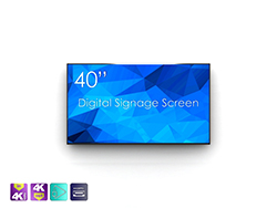 SWEDX 40 tum Digital Skylt / 4K in 4K ut