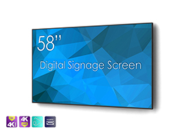 SWEDX 58 tum Digital Skylt / 4K in 4K ut