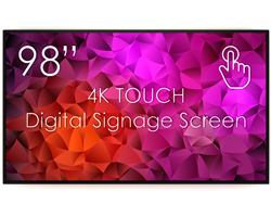 SWEDX 98 tum Touch Digital Skylt / 4K in 4K ut